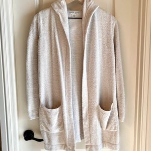 Barefoot Dreams CozyChic Lite “Silver” Cardigan (XS/S)